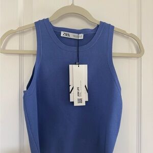 Zara Blue/Purple Sleeveless Top